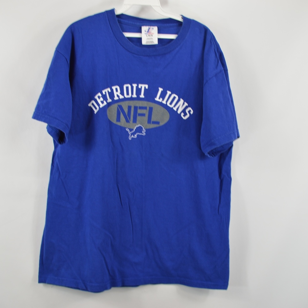 Vintage Logo Athletic Mens Detroit Lions T Shirt